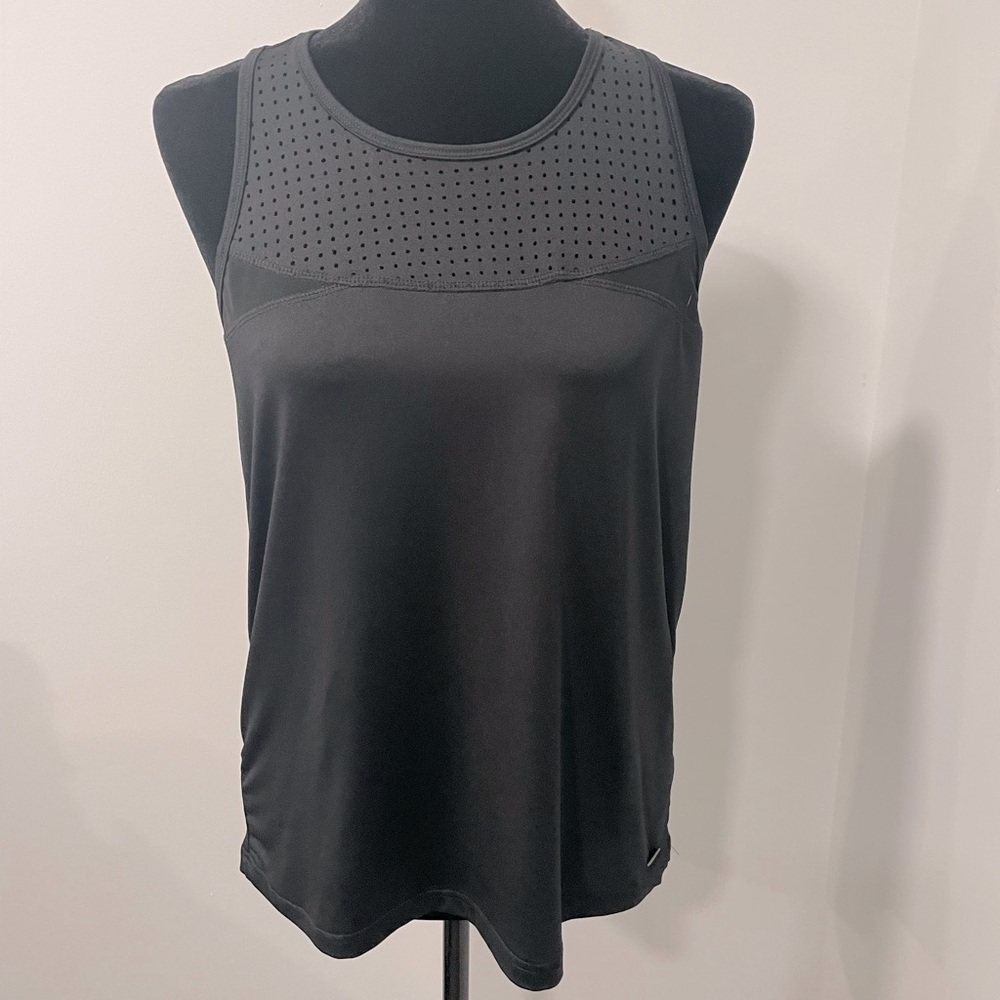 Nanette Lepore Black Mesh Athletic Tank